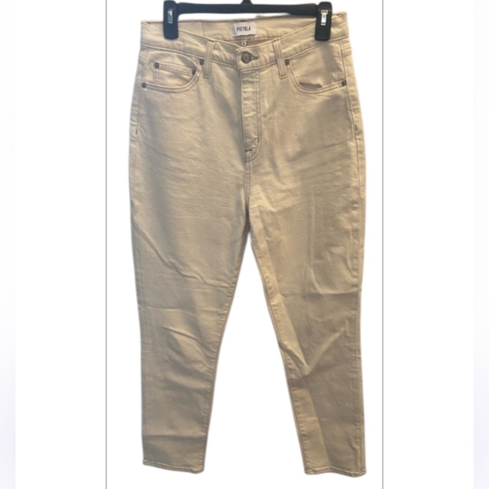 Pistola Cream High Rise Skinny Jeans Size 29